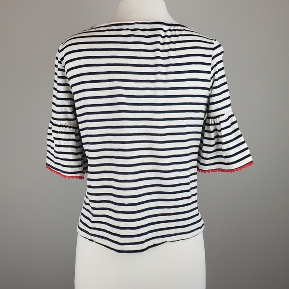 W5 Navy Striped Top - Picture 3 of 7